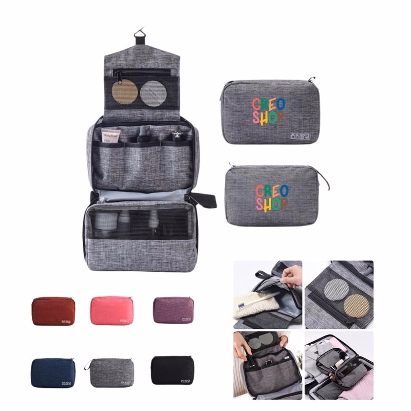 Large Capacity Travel Toiletry Bag with Hanging Hook
