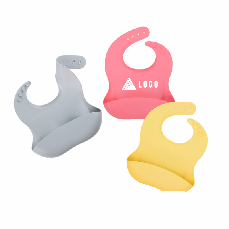 Lovely Waterproof Silicone Baby Feeding Bibs