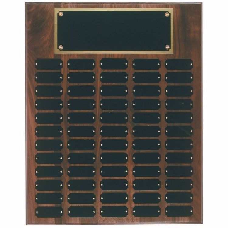102 Plate Genuine Walnut Step Edge Perpetual Plaques