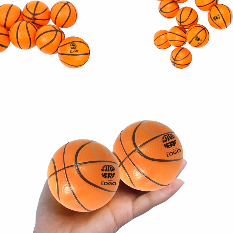 Mini Basketball PU Foam Stress Reliever Ball MOQ50