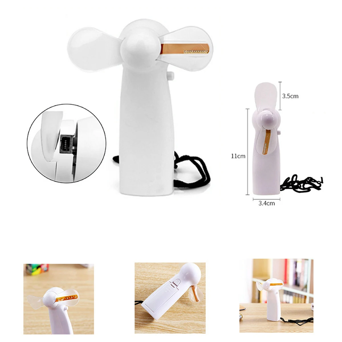 Handhold LED Mini Flash Fan 1