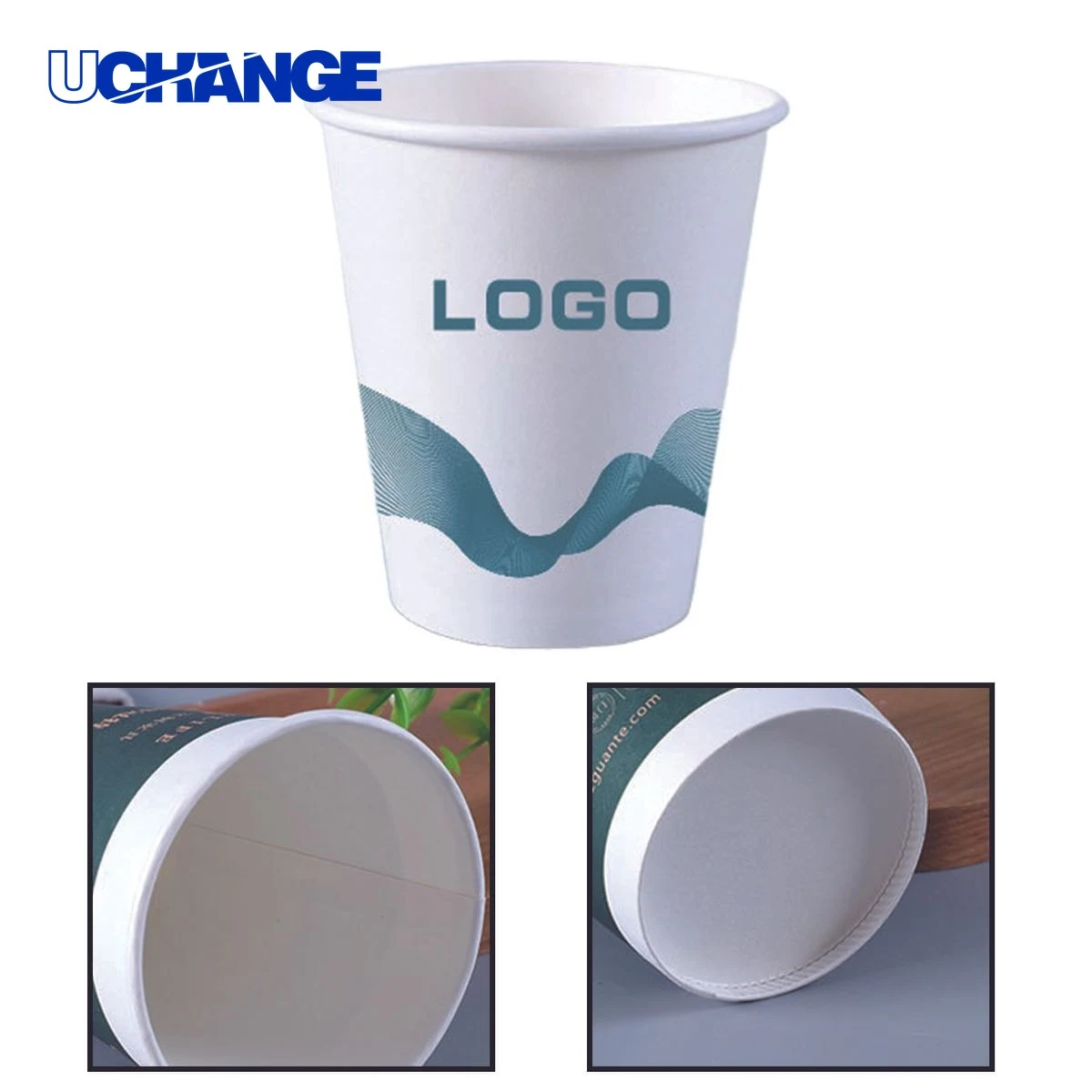Full Color Disposable Paper Cup Container (8 OZ) 1