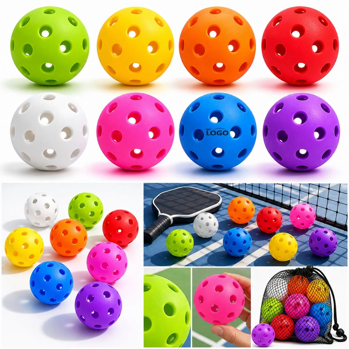 40-Hole TPE Training Pickleballs 1