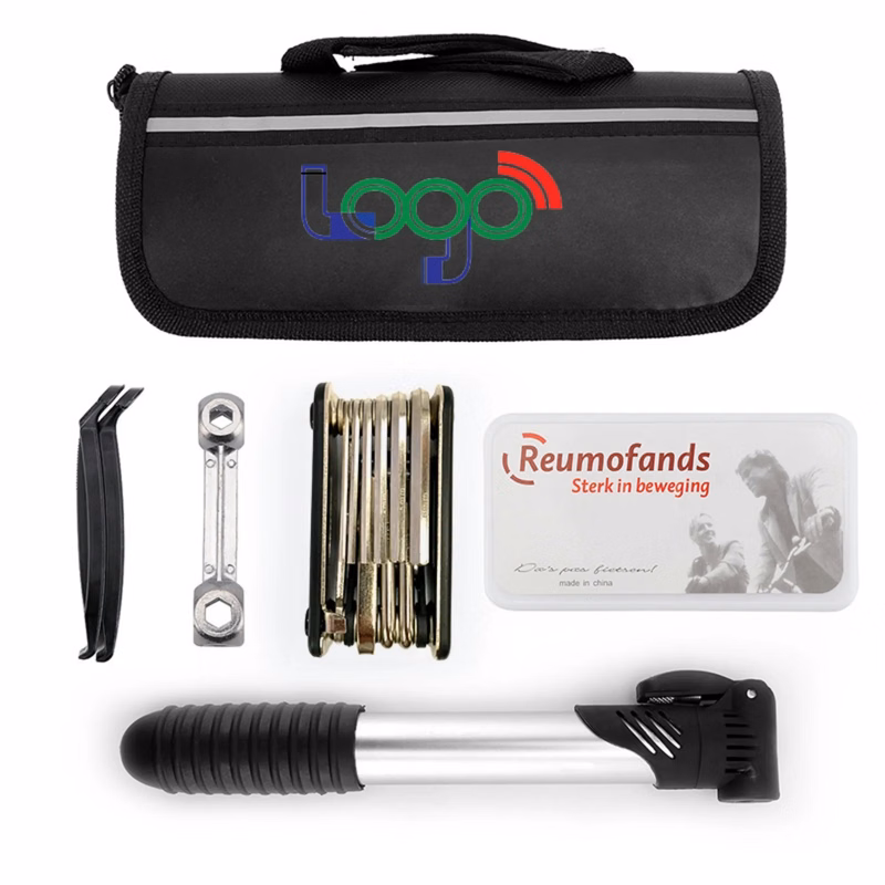 Custom Logo Bike Repair Kit Tire Pump Wrench Set Mountain