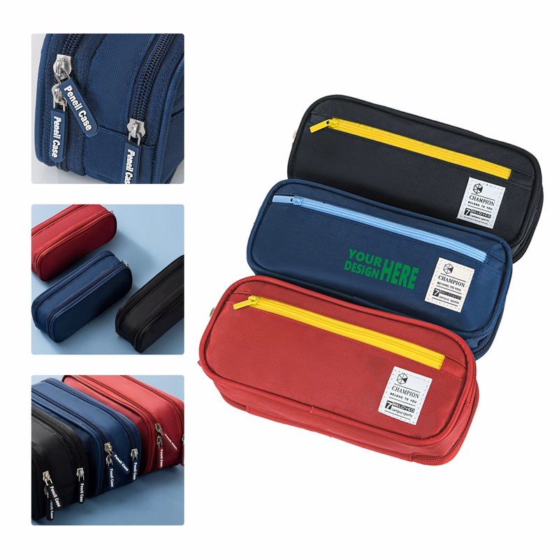 MOQ 50 Large Capacity Student Pencil Case