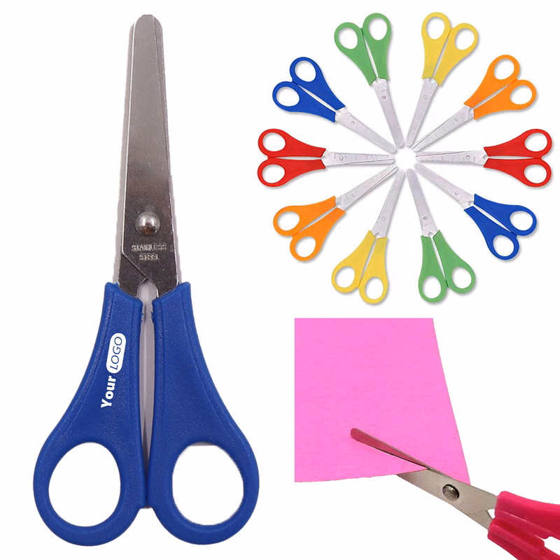 Stainless Steel Colored Stationery Scissors With Graduations
