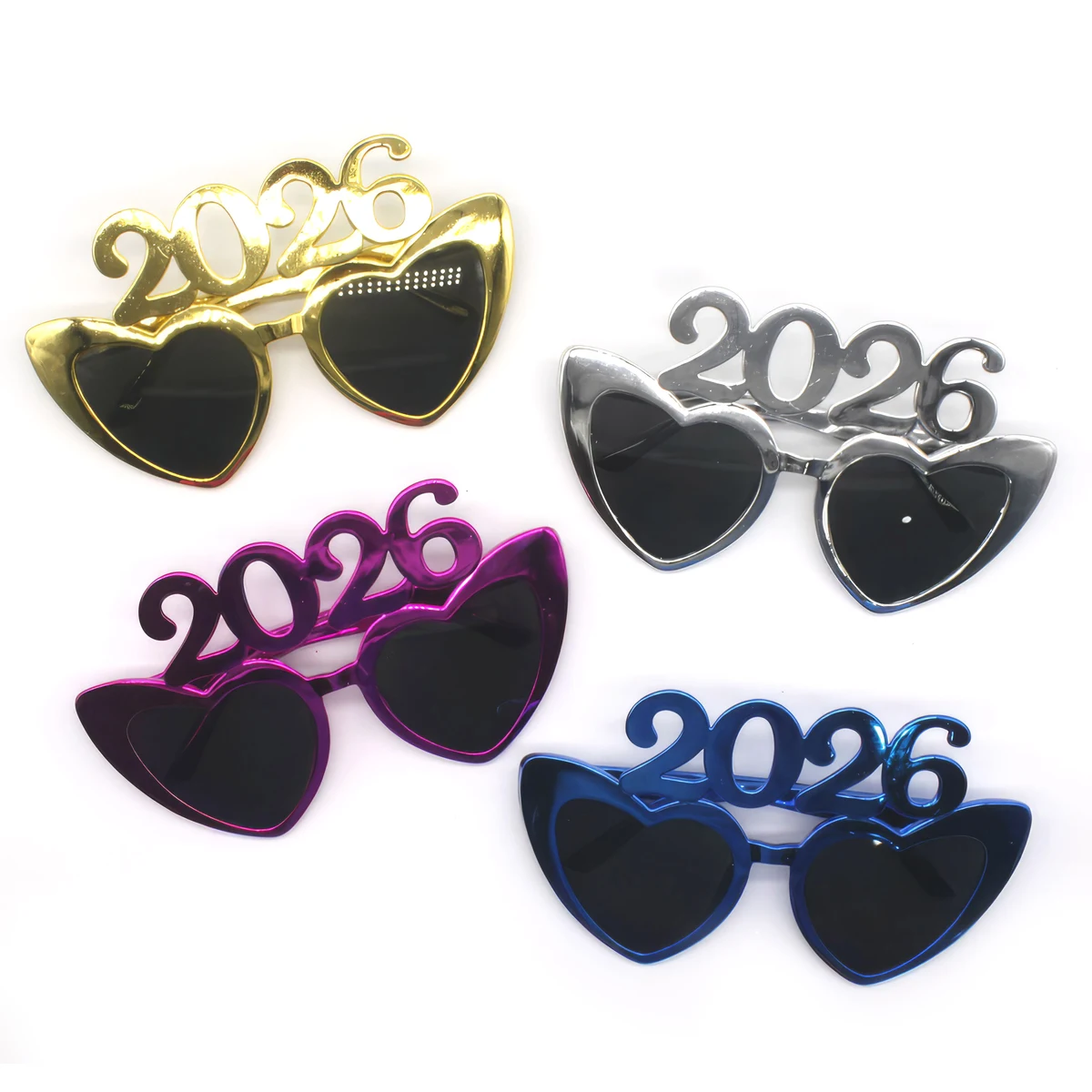 2026 Heart New Year Party Glasses 1