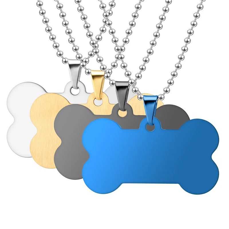 Bone Shaped Aluminum Pet Tag 1