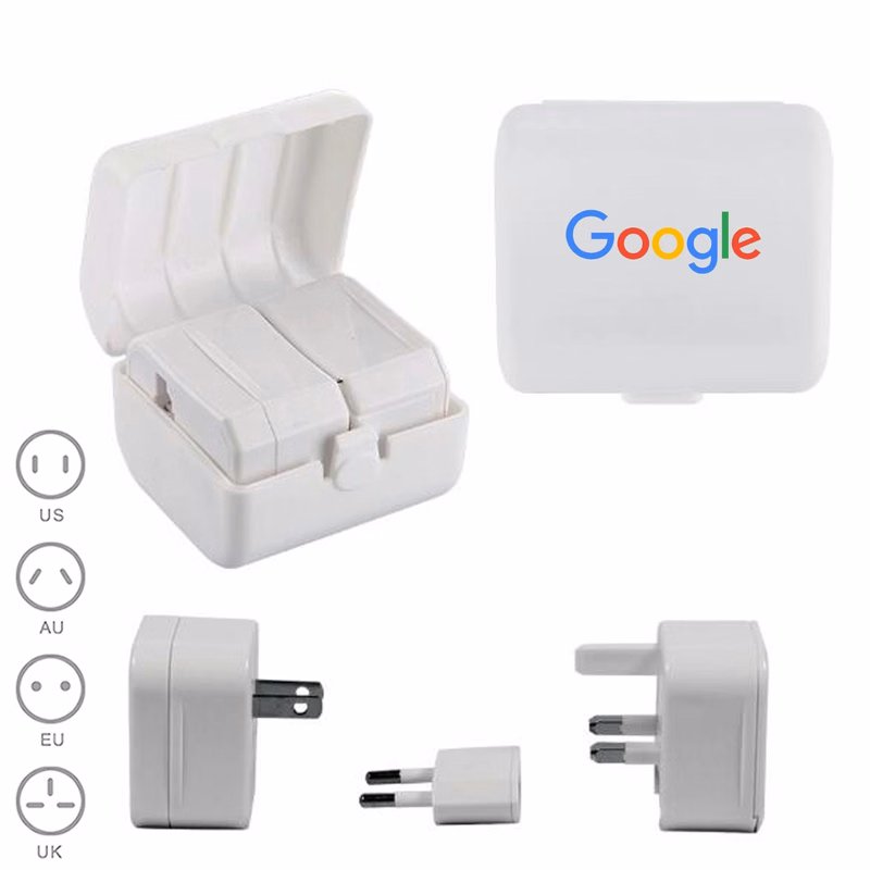Universal Travel Plug Power Adapter with Logo Imprint