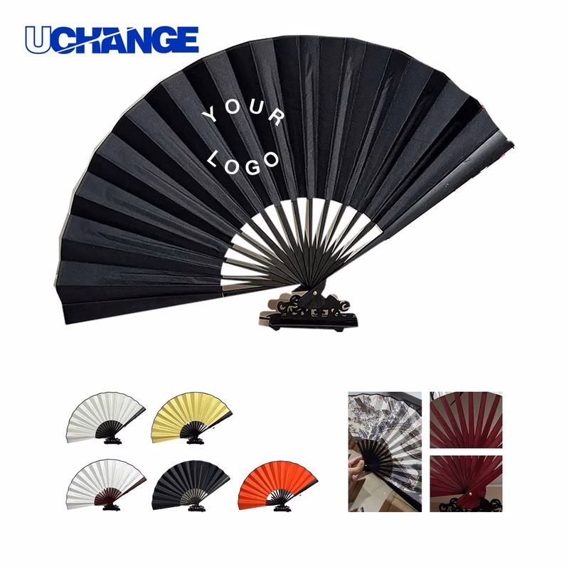 Bamboo Silk Folding Hand Fan for Events
