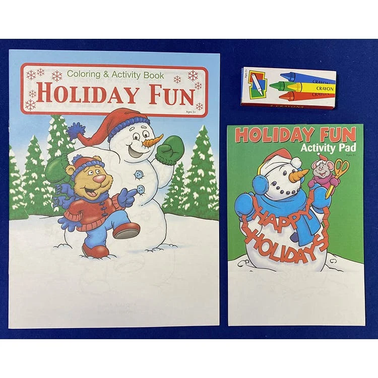 Holiday Coloring & Activity Book Sets - 3 Pieces Vol. 6 Ages 3-9 1