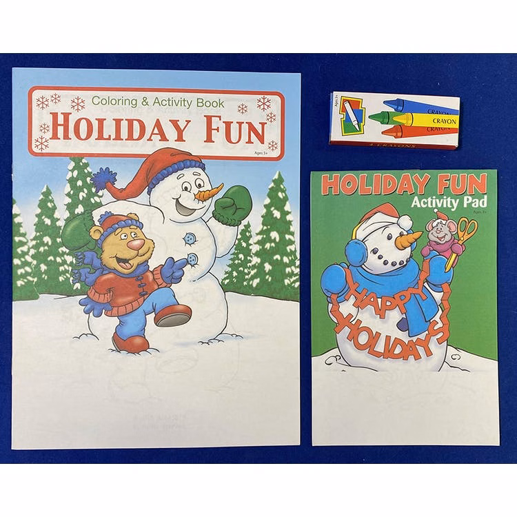 Holiday Coloring & Activity Book Sets - 3 Pieces Vol. 6 Ages 3-9