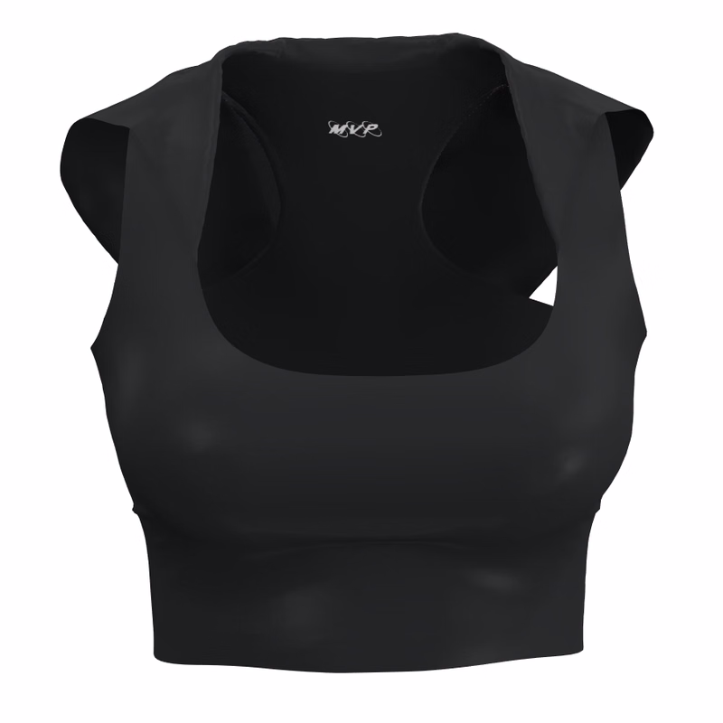 Sports bra with hood