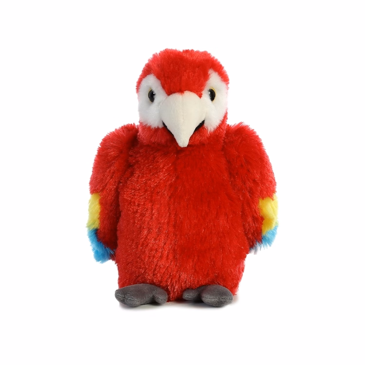 8" Scarlet Macaw Parrot