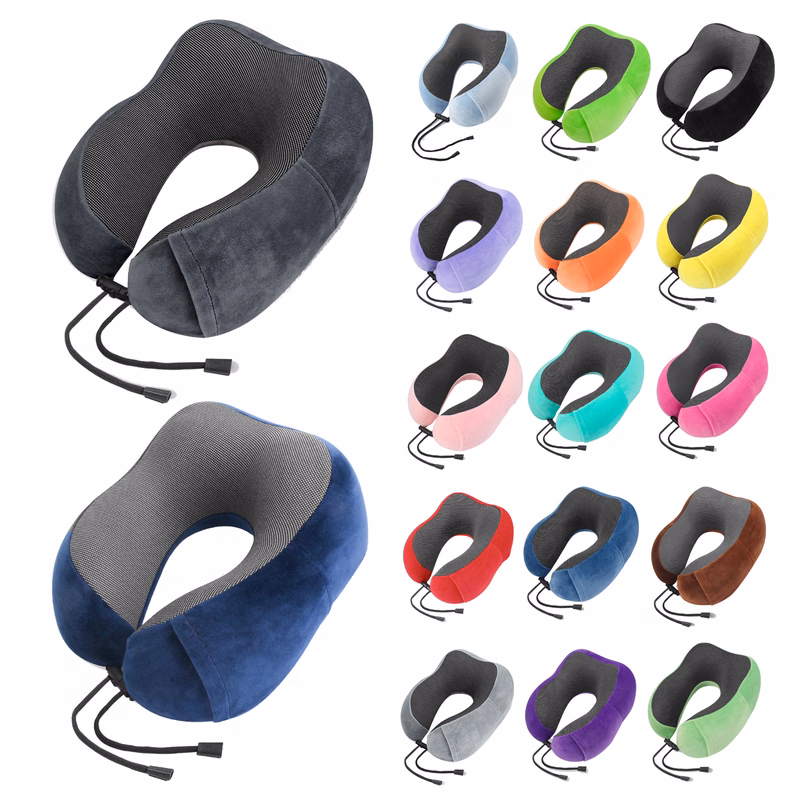Neck Pillow U-Shaped Slow Rebound Sponge Neck Protector