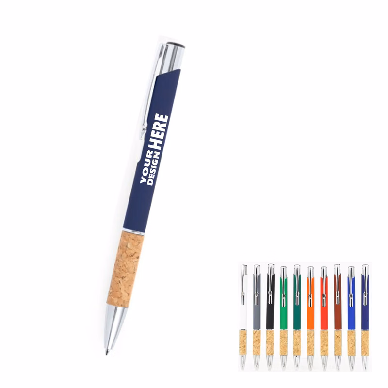 Ballpoint Pen with Natural Cork Grip