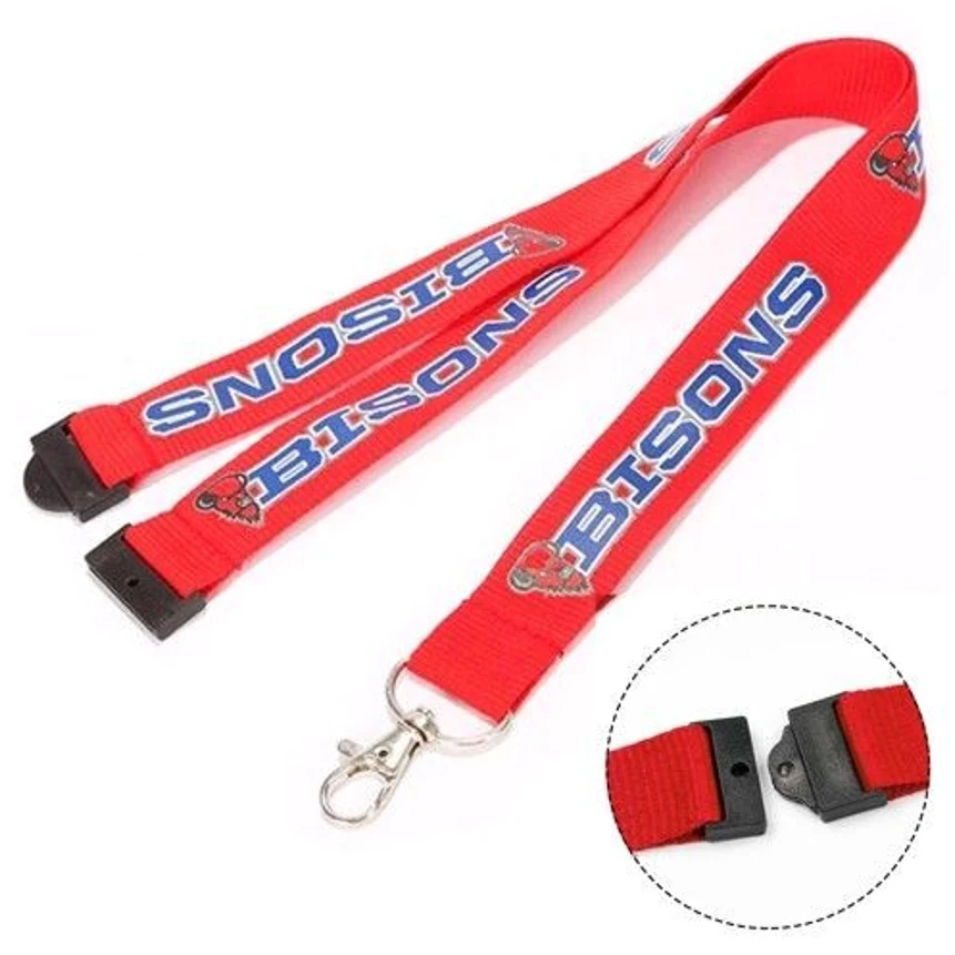 3/4'' Polyester Lanyard w/ Safety Breakaway 1