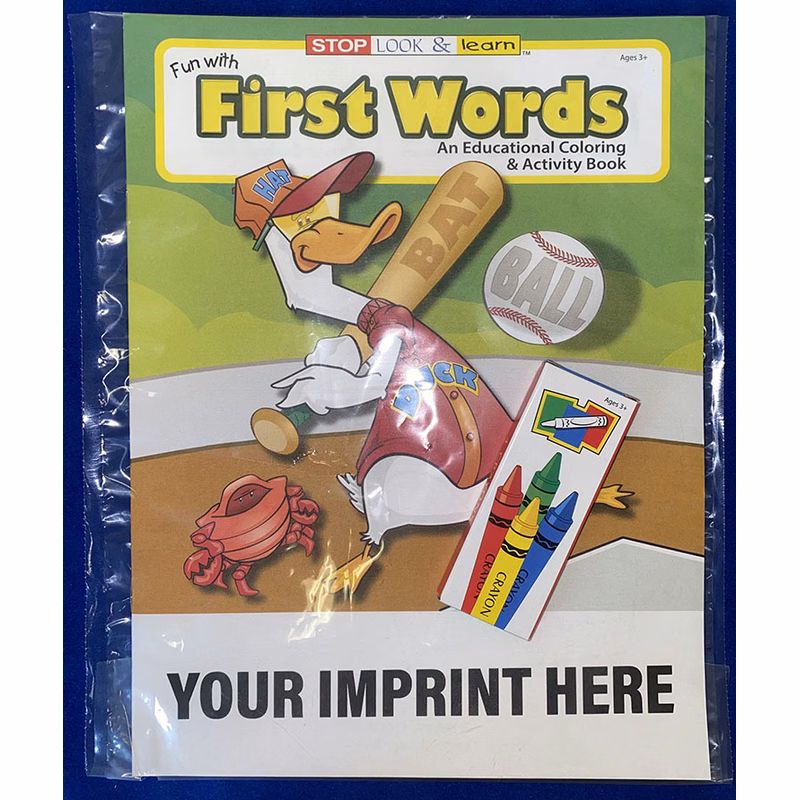 COLORING SET - Fun With First Words Coloring Book Fun Pack