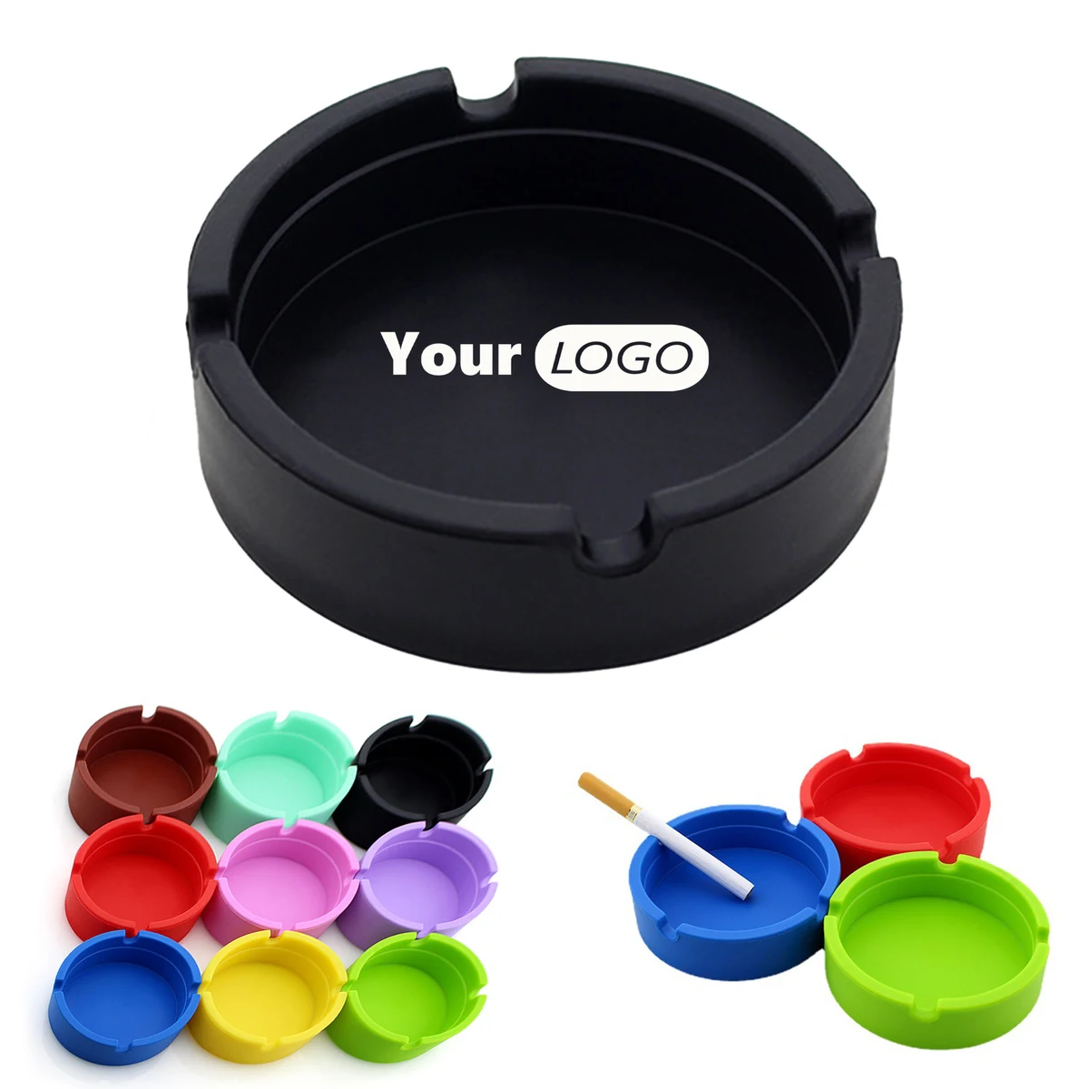 Eco-Friendly Colorfull Silicone Ashtray 1