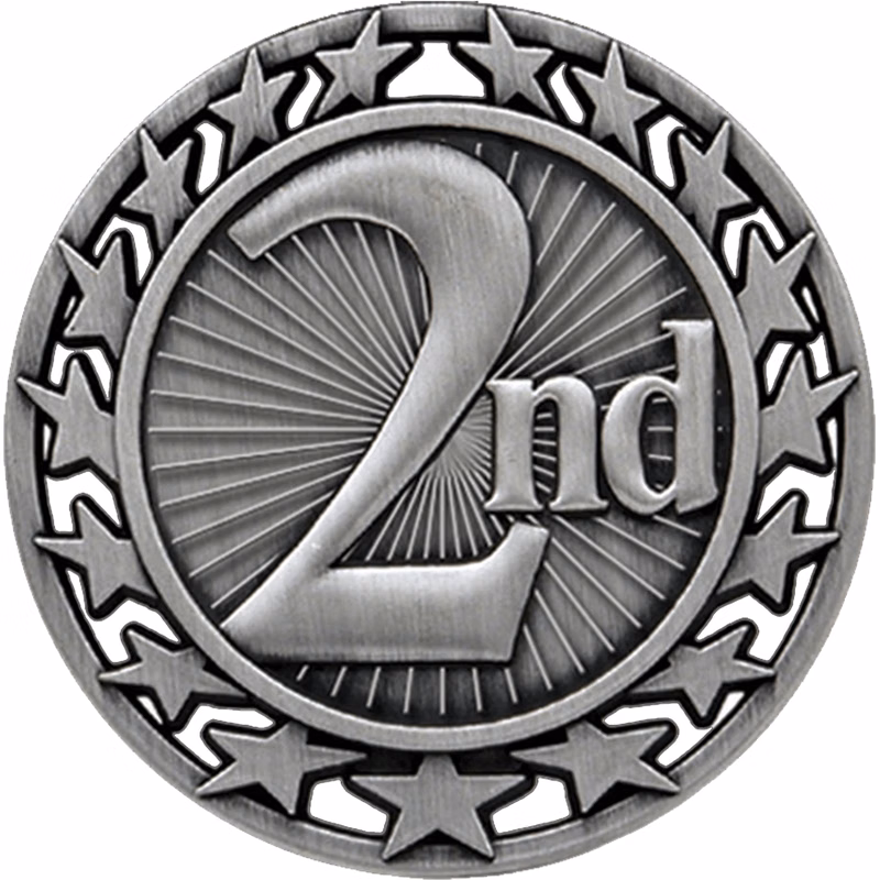 Stock Star Sports Medals: 2nd Place