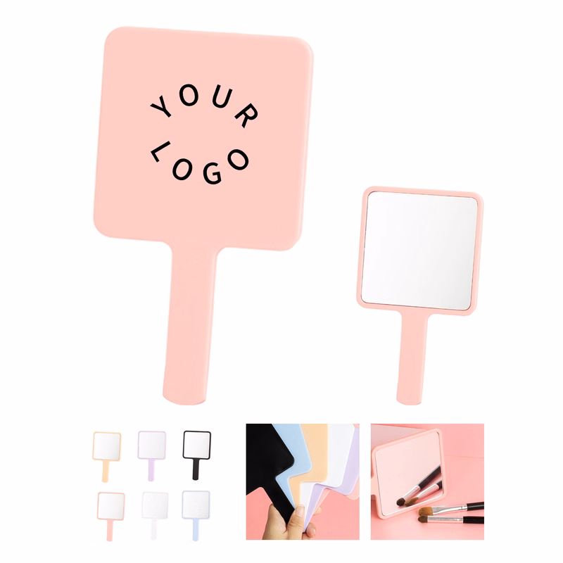 ABS Handheld Cosmetic Mirror 6.3" By 3.6"