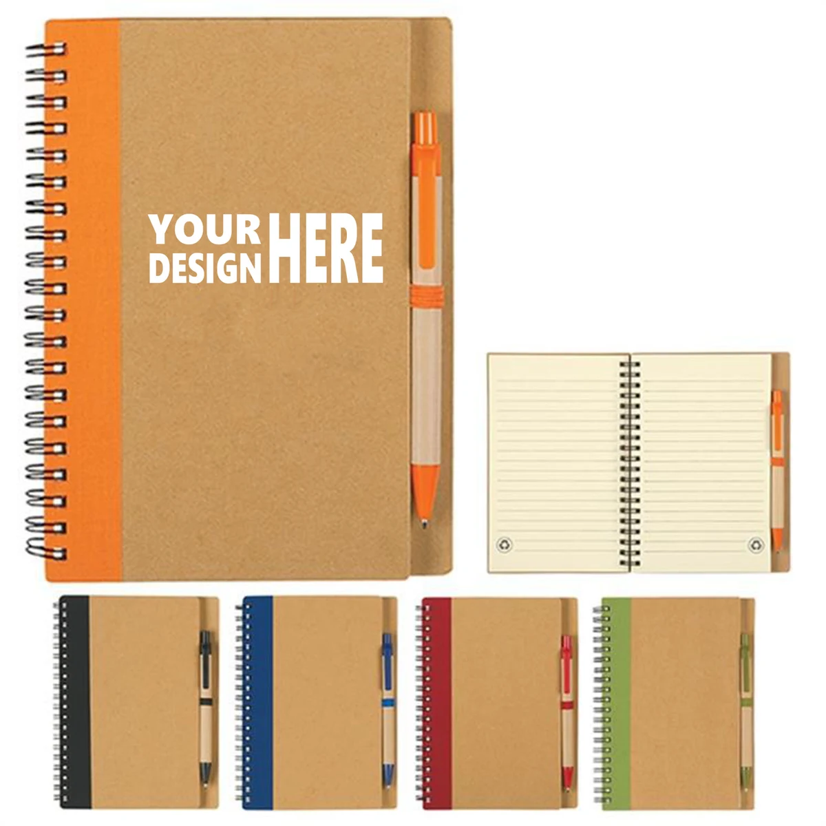 Recycled Notebook with Pen Set 1