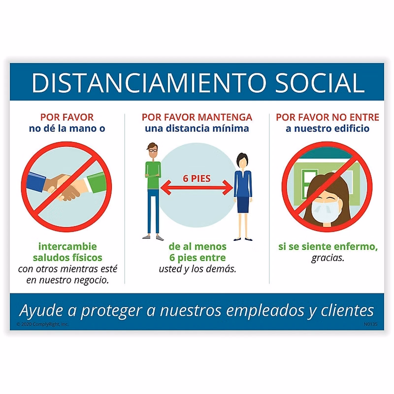 Social Distancing - Poster (Spanish)