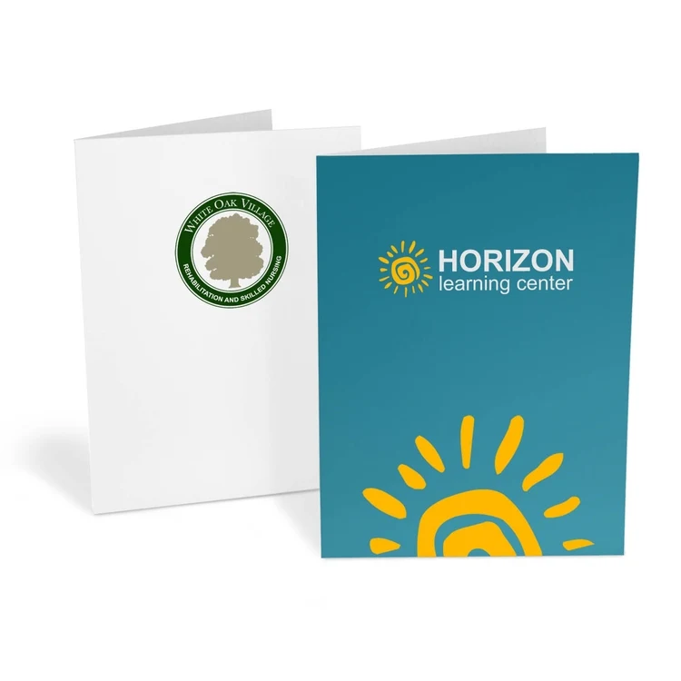 Presentation Folders – Ink Printed - Standard White Stock 1