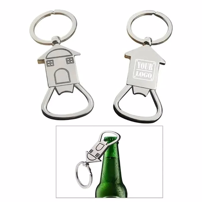House Bottle Opener With Keyring