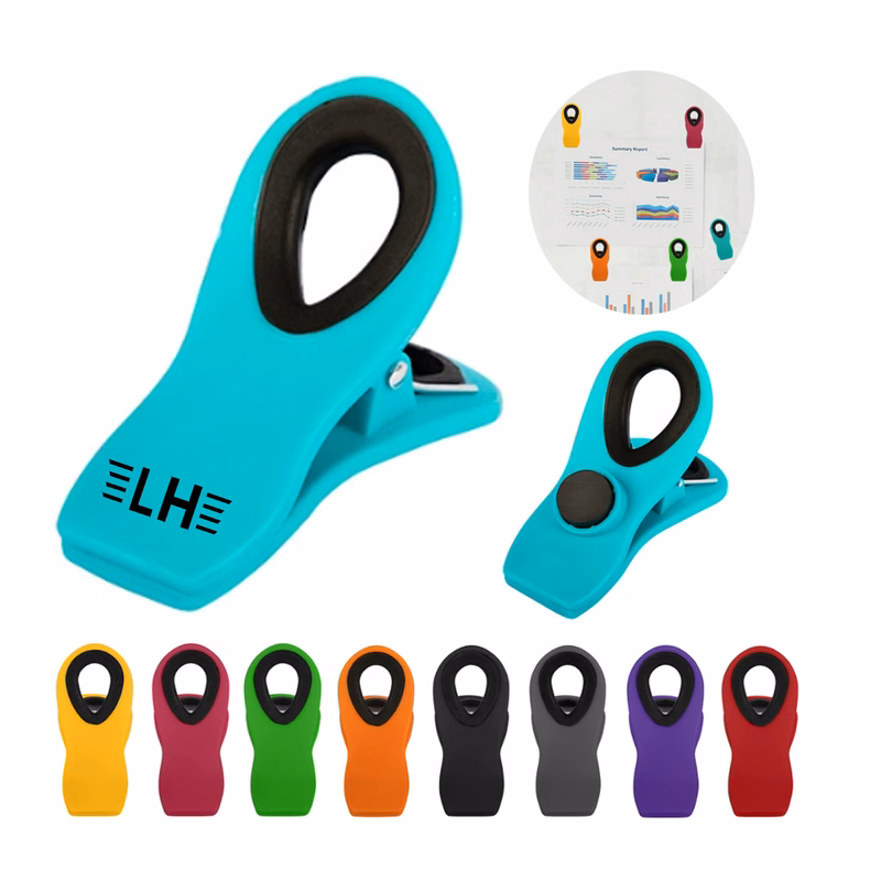 Magnetic Bag Clip With Silicone Textured Mouth