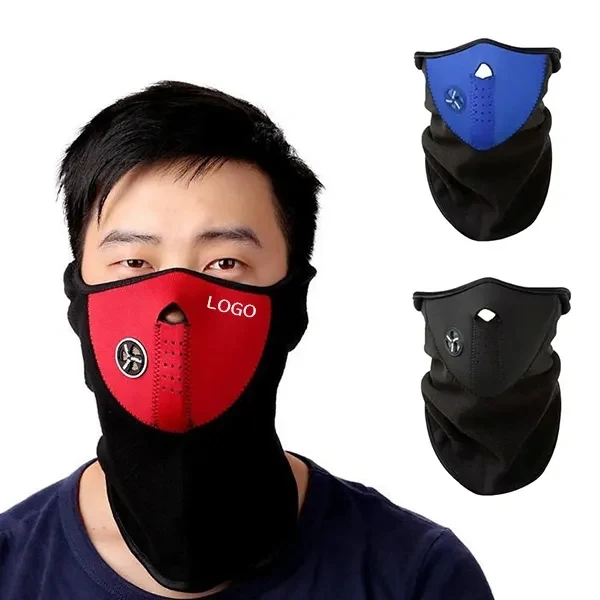 Windproof Ski Neck Gaiter with Face Mask for Skiing 1