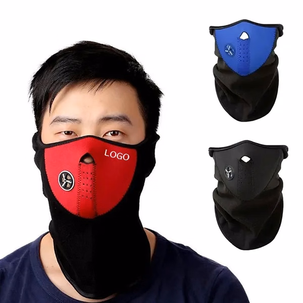 Windproof Ski Neck Gaiter with Face Mask for Skiing