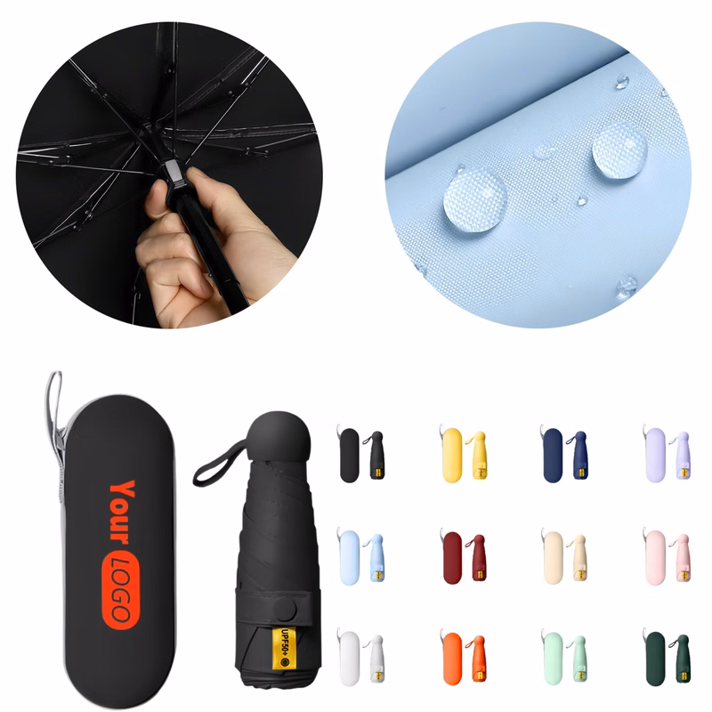 Portable UV-resistant Capsule Umbrella for Sun And Rain
