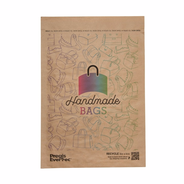 Full Color Cushioned Natural Paper Mailer (12" x 15")