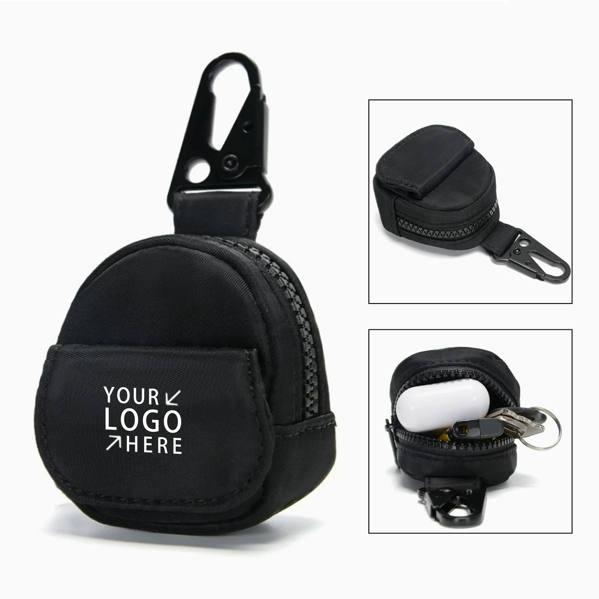 Oxford Coin Bag w/Clip 1
