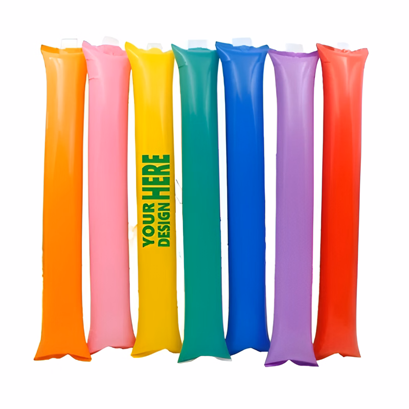 MOQ 50 Custom Inflatable Thunder Sticks Sports Event Cheering Props