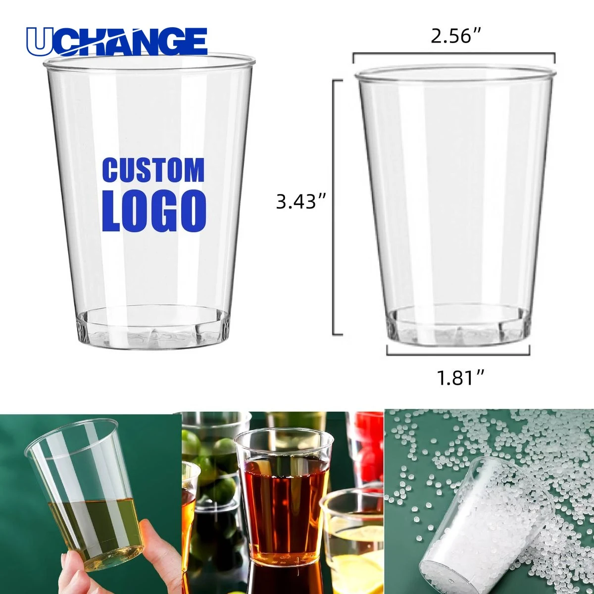 Disposable Hard Plastic Cup Container 1