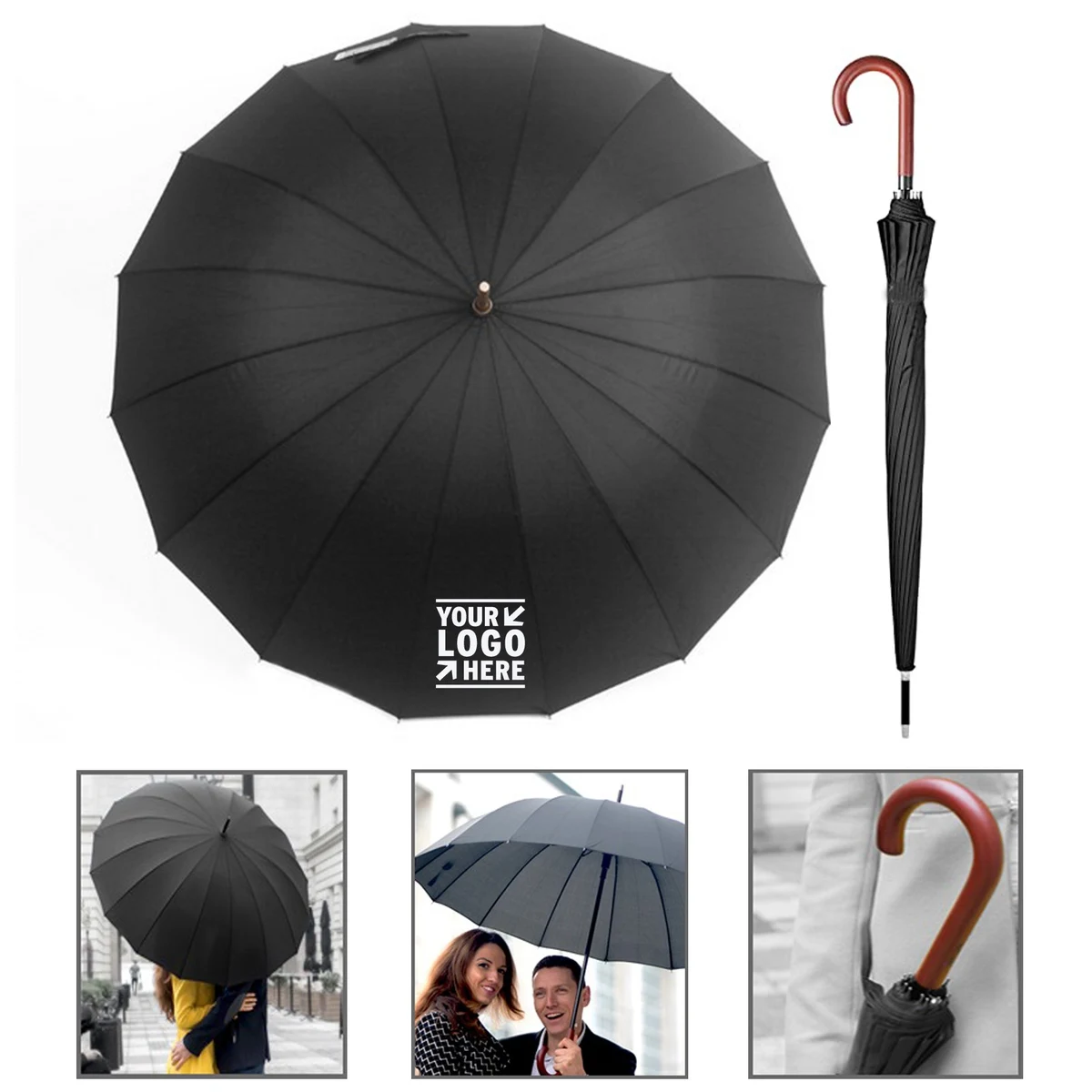 Windproof Large Umbrella for Rain 1