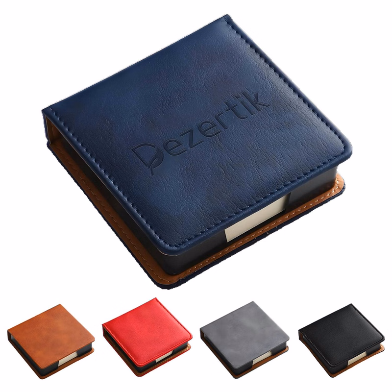 Innovative Imitation Leather Business Memo Storage Box