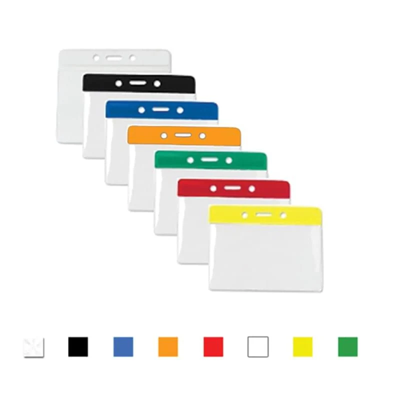Horizontal Top Load Color Bar Badge Holder 1