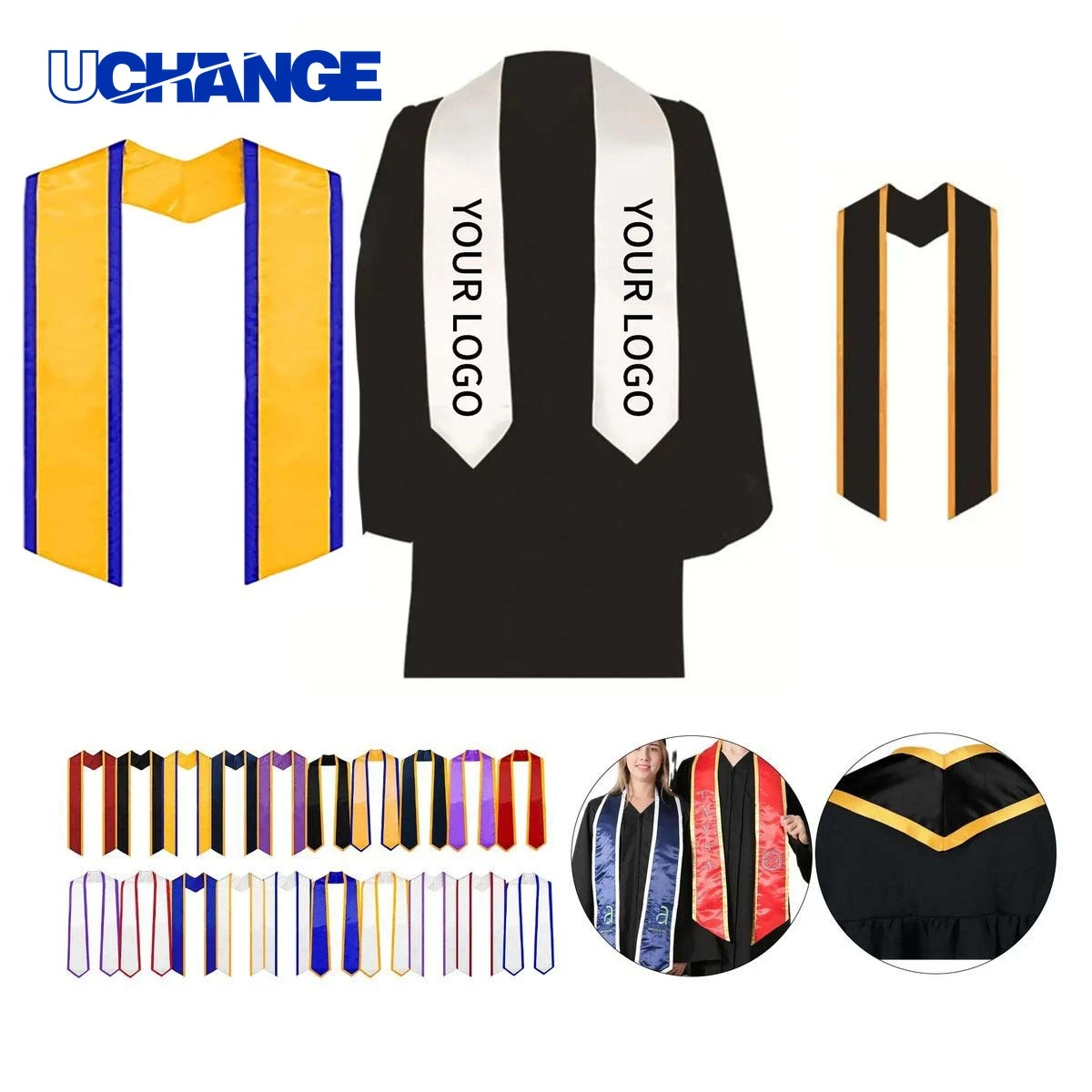 Graduation Polyester Sash 72 Inch Long for Ceremonies 1