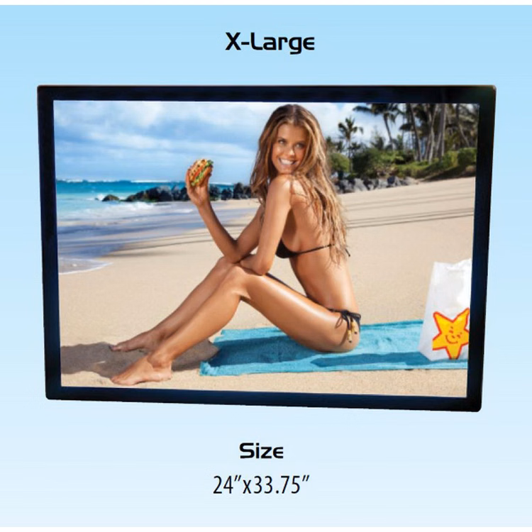 LED Backlit Sign Extra Large Changeable Graphics 24"x33.75"