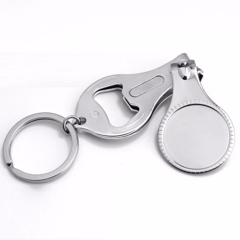 Nail Clipper w/Bottle Opener Key Chain