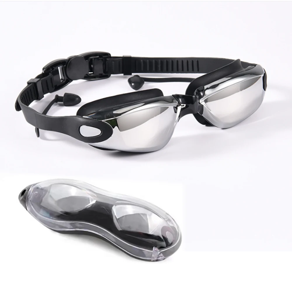 Adult waterproof silicone swimming goggles 1