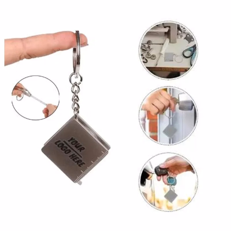Compact Retractable Tape Measure Keychain