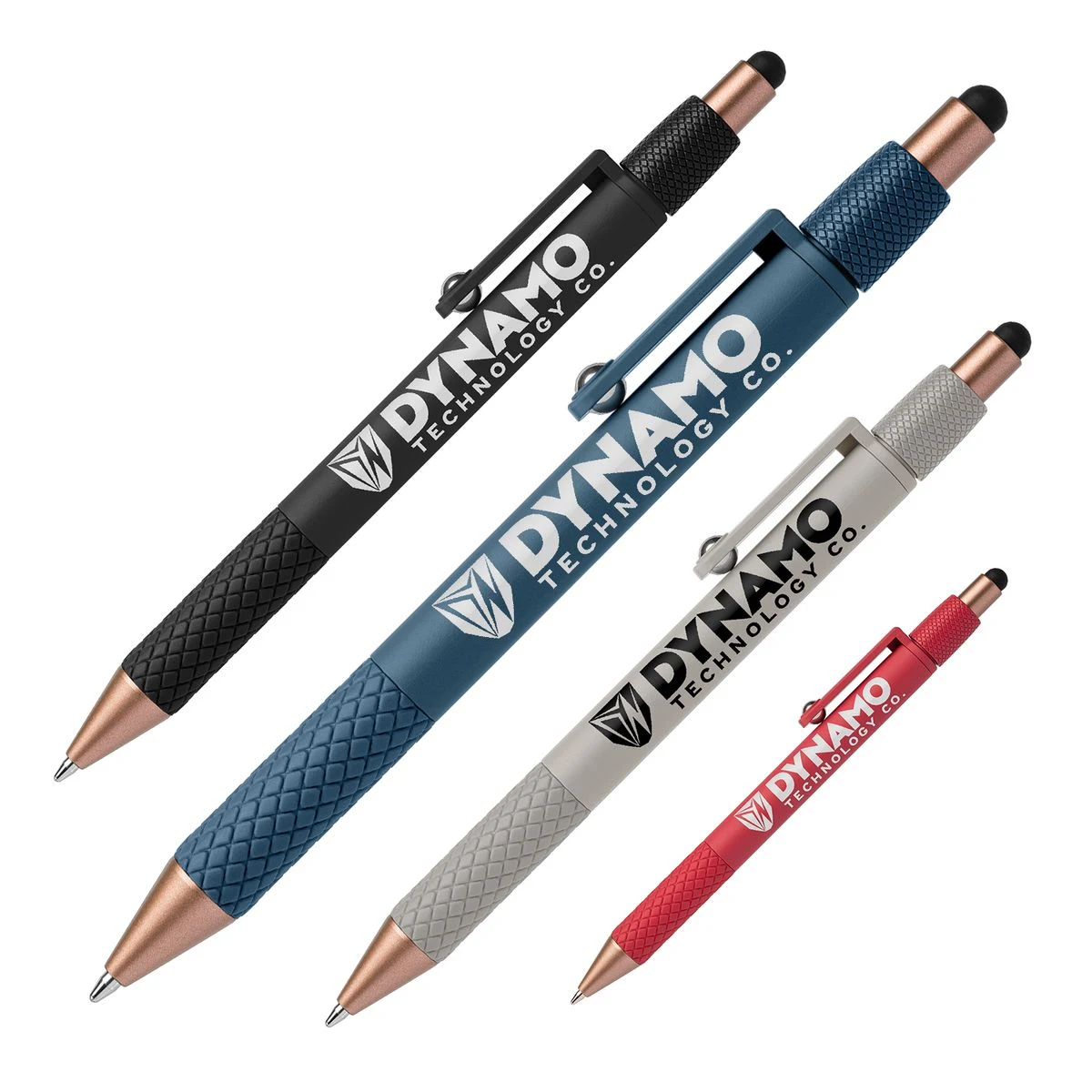 Houston Recycled Plastic Fidget Pen with Stylus (1 Color Imprint) 1