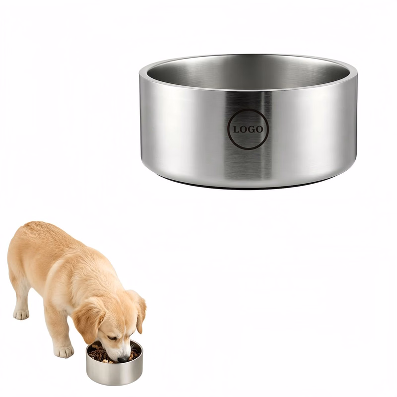 32Oz Anti?Slip 304 Stainless Steel Pet Feeding Bowl
