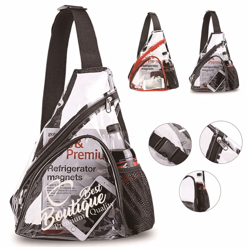Clear Stadium Approved Sling Bag Transparent Chest pack