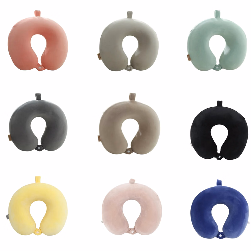 MOQ 50 PCS Memory Foam U Shaped Neck Pillow