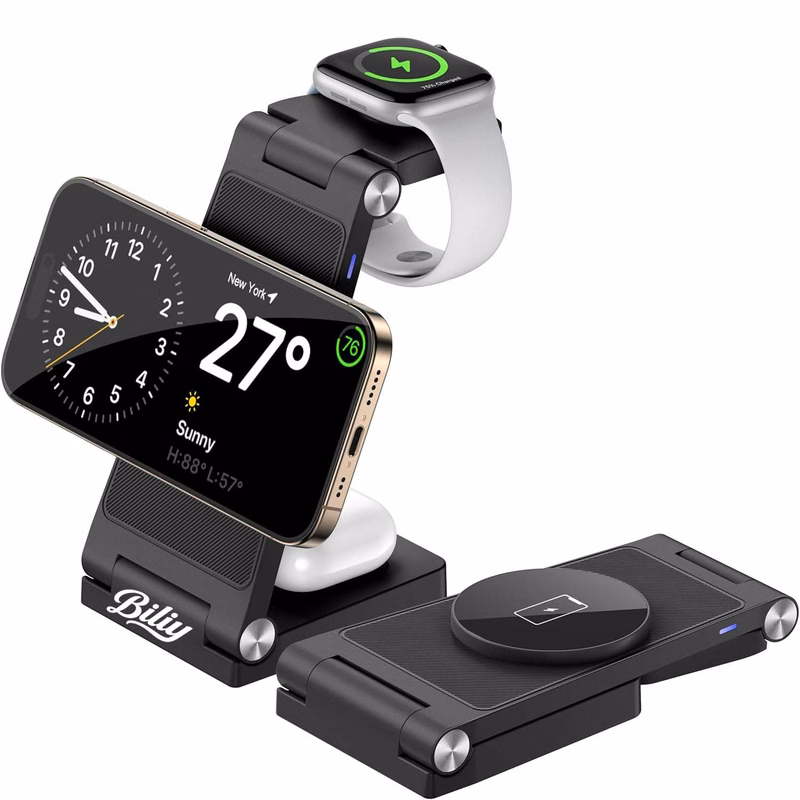 3-in-1 Foldable Magnetic Wireless Charging Station
